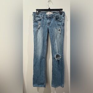 Hollister Boot Cut Jeans Distressed Style